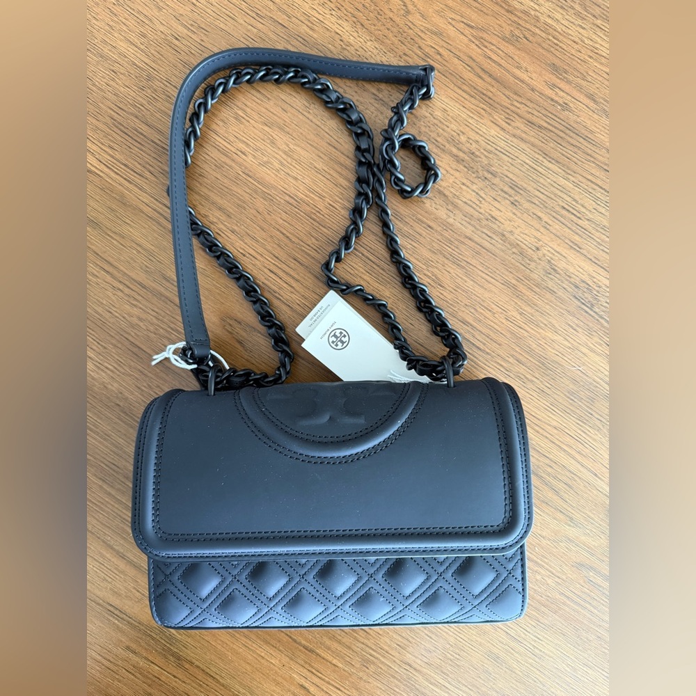 Tory Burch neoprene double strap bag